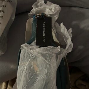 American Bee Blue Handbag